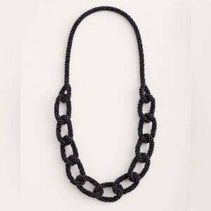 NWT - Chico’s Long Black Single-Strand Lumi Necklace